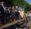 la joie de Pierre SAMARCQ et Samantha DELBERGHE lors de la remise des trophées, joie partagée avec les e9